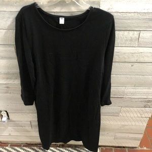 Old Navy long Sleeve Black Shirt Dress